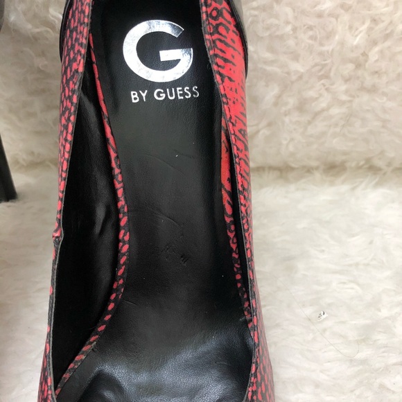 G by Guess pink black animal print heels - Picture 8 of 11